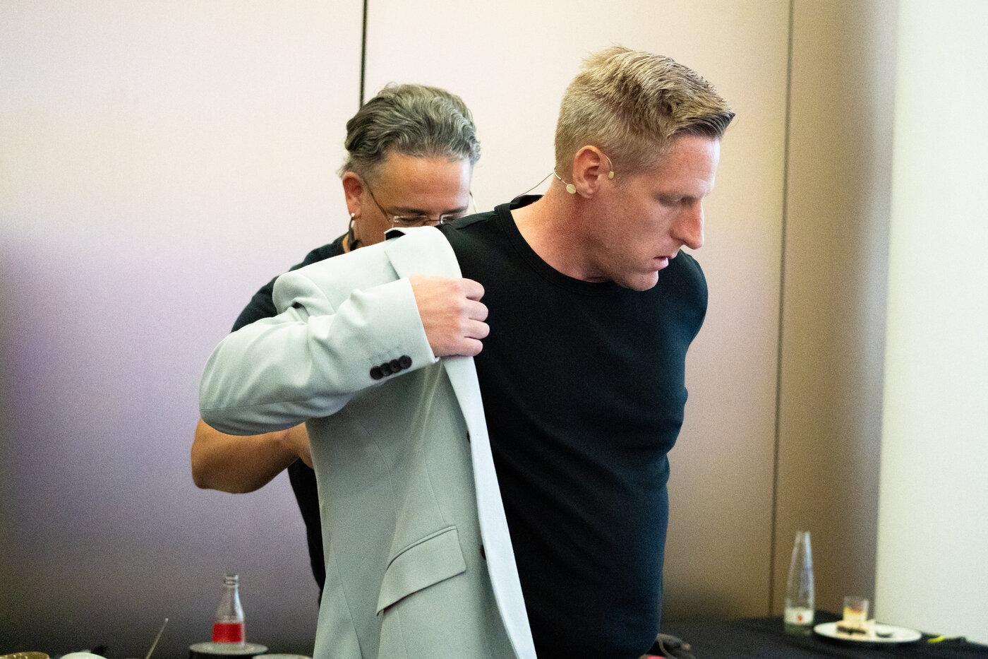Markus Kellermann backstage vor dem Auftritt